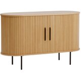 Unique Furniture Komoda u dekoru hrasta s kliznim vratima u prirodnoj boji 120x76x45 cm Nola – | shoptok.hr