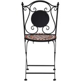  3-dijelni mozaični bistro set s keramičkim pločicama boje cigle | shoptok.hr