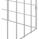  Kavez za zečeve Srebrno 200 x 78 x 78 cm Cinkani čelik | shoptok.hr