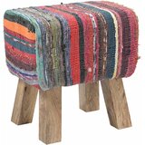  Klupa 40 x 30 x 45 cm Prava koža Šareni | shoptok.hr