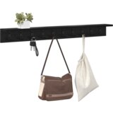  Vješalica za kapute na zidu Crni hrast 100 x 10.5 x 10.5 cm | shoptok.hr