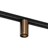 QAZQA Moderni reflektor temno bronaste barve za 1-fazni sistem tirne osvetlitve GU10 50mm - Iconic Ruby Honey Cene