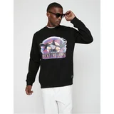 Koton Sweatshirt - Black - Relaxed fit