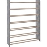 Maison Chic Stojalo za čevlje - Stojalo za obutev sivo 90x24x117 cm konstruiran les, (21777716) | Shoptok.si
