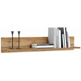 Kobi Furniture Polica 100 cm - hrastova lesna barva z zlato barvo, (21960530) | Shoptok.si