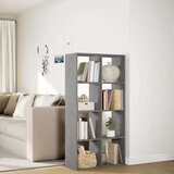 vidaXL Sobna pregrada / regal za knjige sivi 69,5x29x137,5 cm drveni | shoptok.hr
