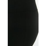 Trendyol Curve Black Biker Gatherer Knitted Leggings | ePonuda.com
