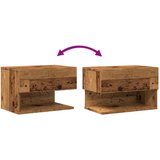  Zidni noćni ormarići 2 kom boja starog drva | shoptok.hr