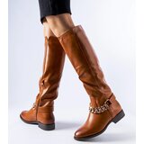 Gemre Brown insulated boots with chain Millies | ePonuda.com