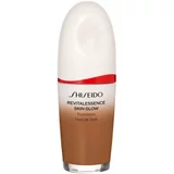Shiseido Revitalessence Skin Glow Foundation blagi puder s posvjetljujućim učinkom SPF 30 nijansa Topaz 30 ml