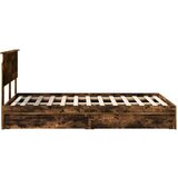  Krevet s od storage s uzglavljem Dimljeni hrast 120 x 190 cm | shoptok.hr