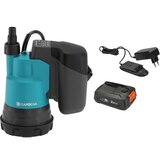 Gardena Baterijska potopna črpalka za čisto vodo 2000/2 18V P4A Set (18 V, 2.000 l/h, z baterijo in polnilnikom) | Shoptok.si