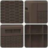  Vrtna kutija za pohranu smeđa 119 x 48 x 60 cm polipropilen | shoptok.hr