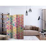  Paravan u 3 dijela - Letters nad Triangles [Room Dividers] 135x172 | shoptok.hr