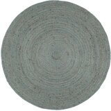 vidaXL Preproga iz jute okrogla ročno delo 210 cm olivno zelena | Shoptok.si