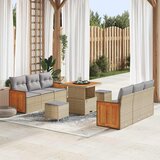  Sjedeća garnitura za vrt 11 kom. 8-Broj sjedala Bež 204 x 173 x 85 cm | shoptok.hr