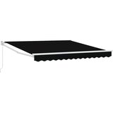  Skrovita tenda Crna 350 x 250 cm Poliester i aluminij | shoptok.hr