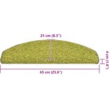  Prostirke za stepenice 30 kom 65x21x4 cm Zelene poluokrugle velike | shoptok.hr