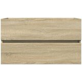  2-dijelni set kupaonskog namještaja od keramike i drva Smeđa 80 x 38.5 x 45 cm | shoptok.hr