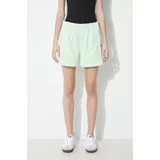 Adidas Kratke hlače za žene, boja: zelena, s aplikacijom, visoki struk, IP0719