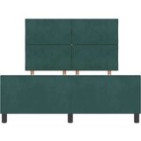 vidaXL Postelja Temno Zelena 160x200 cm Velur, (22049411) | Shoptok.si
