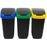  Set 3 kanti za otpad TWIST 25L za razvrstavanje otpada | shoptok.hr