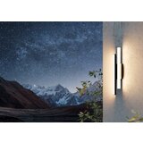 Eglo Vanjska zidna svjetiljka Serricella (9 W, 100 x 60 x 495 mm, Boja kućišta: Crna, Boja sjenila: Bijela, IP44) Cijene