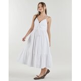 Michael Kors Kratke obleke POPLIN MIDI DRESS Bela | Shoptok.si