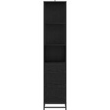 vidaXL Kupaonski ormar s ladicama Crni hrast 35 x 37.5 x 166 cm | shoptok.hr