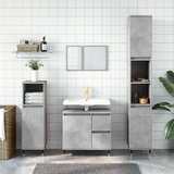 The Living Store Kopalniška omarica betonsko siva 65x33x60 cm inženirski les - Kopalniška Omarica, (21436859) | Shoptok.si