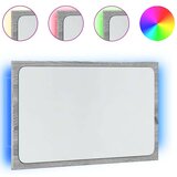 vidaXL Kopalniško ogledalo LED siva sonoma 60x8,5x38 cm inženirski les Cene