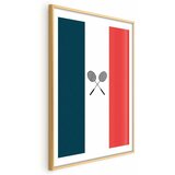  Plakat - French Flags and Black Badminton Rackets 29.7x42 Zlatni okvir s margom | shoptok.hr