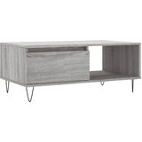  The Living Store Klubska mizica siva sonoma 90x50x36,5 cm inženirski les - Klubska Mizica, (21454699) | Shoptok.si