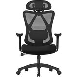 Songmics Pisarniški stol OBN063B01, črn | Shoptok.si