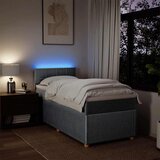 Box spring krevet s madracem svjetlosivi 90x190 cm od tkanine | shoptok.hr