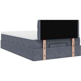 vidaXL Okvir za krevet s madraca tamnosivi 120x190 cm baršunasti | shoptok.hr