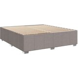  Krevet s oprugama i madracem smeđesivi 200x200 cm od tkanine | shoptok.hr
