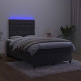  box spring s madracem LED crni 120 x 200 cm baršun | shoptok.hr