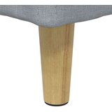  Shranjevalna tabureta Svetlo siva 80 x 80 x 45 cm blago, (5000208386) | Shoptok.si