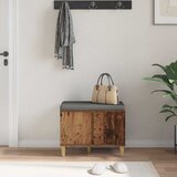  Klupa za hodnik s jastukom s vratima Staro drvo 60 x 38 x 46 cm | Eponuda.ba