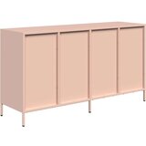 vidaXL Komoda roza 135x39x73,5 cm hladno valjano jeklo | Shoptok.si