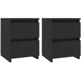  Noćni ormarići 2 kom crni 30 x 30 x 40 cm od konstruiranog drva | shoptok.hr