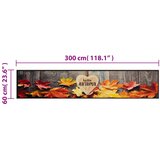  Kuhinjski tepih perivi s jesenskim uzorkom 60x300 cm baršunasti | Eponuda.com