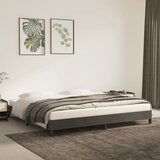The Living Store Posteljni okvir temno siv 200x200 cm žamet - Posteljni Okvir, (21488695) | Shoptok.si