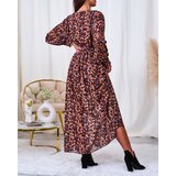 Resti Camel patterned women's maxi dress | Eponuda.ba
