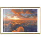  Plakat When Dawn Tickles the Clouds: A Color Show on the Morning Sky 90x60 Zlatni okvir s margom | shoptok.hr
