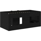  Kreveta za visoko spavanje djece 2 pcs Crni hrast - Crni hrast 80 x 160 cm | shoptok.hr