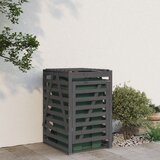 vidaXL Spremište za kantu za smeće sivo 84x90x128 5 cm od borovine Cijene