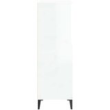  Visoka omara visok sijaj bela 60x36x110 cm inženirski les, (20653929) | Shoptok.si