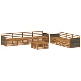 vidaXL Zunanja garnitura za sedenje 8 pcs Naravna Masiven les akacije, (5000272357) | Shoptok.si
